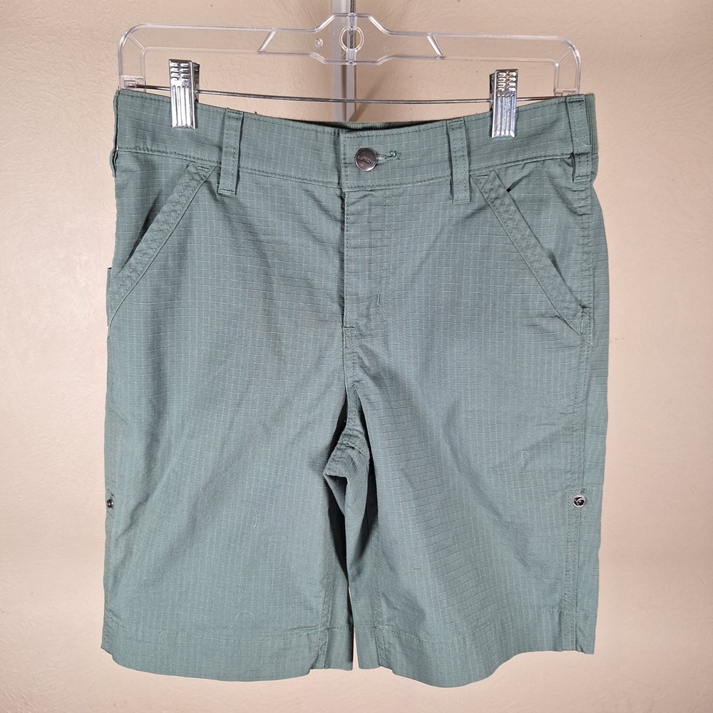 Carhartt Force Womens Original Fit Ripstop Work Shorts Green Roll Tab 4